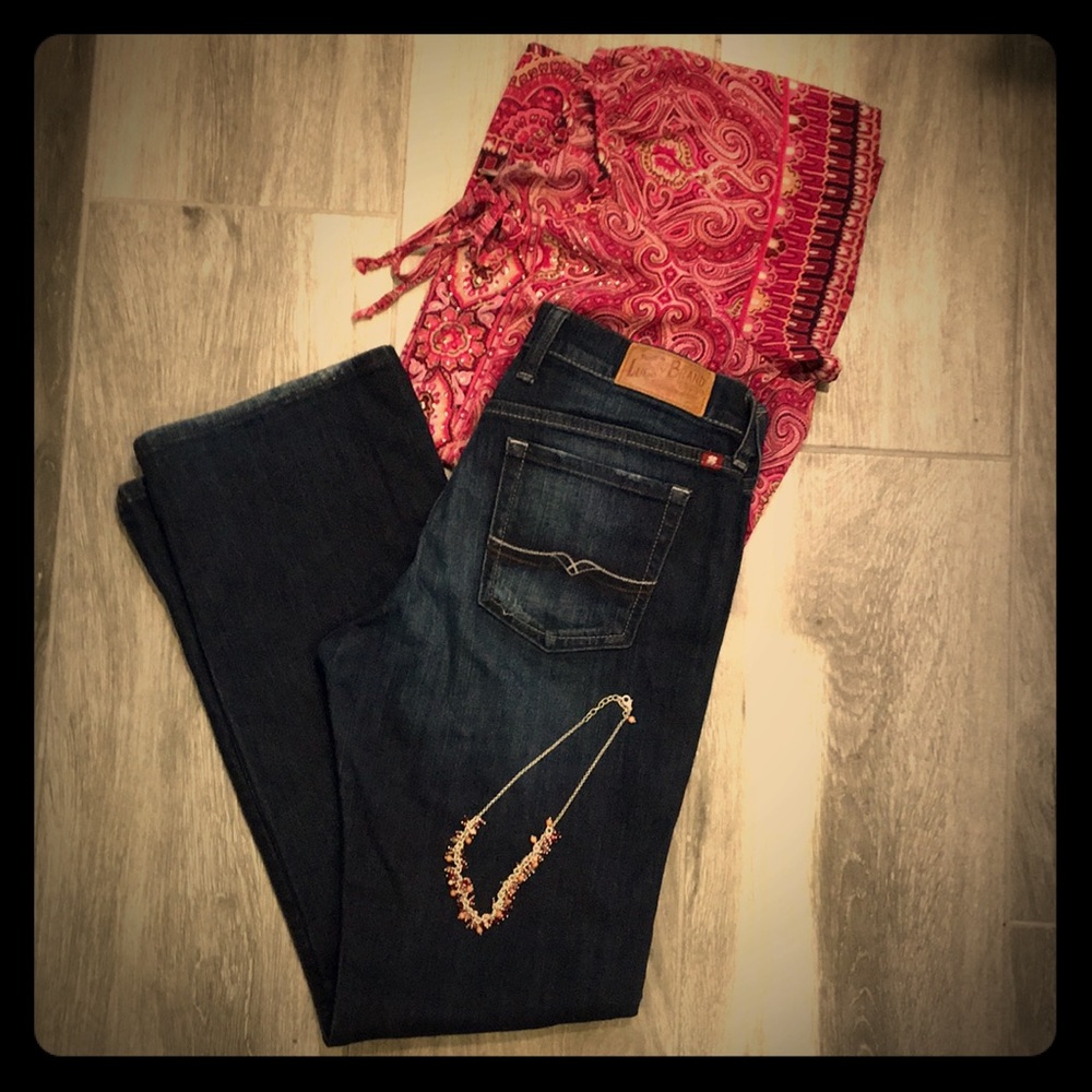 🍀 Lucky Brand Jeans Short Inseam Size 6P